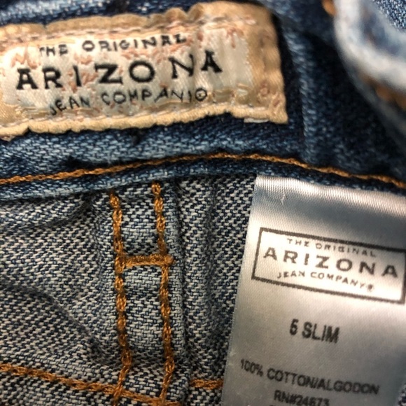 🦋4/$20 Girls Arizona 5 Slim Jeans👖 100% Cotton - Picture 3 of 5